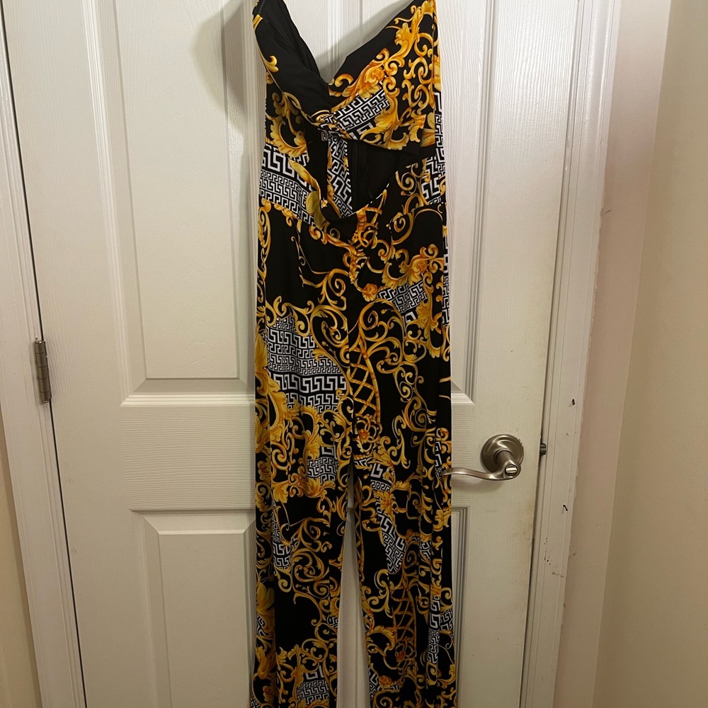 Black & Gold Jumpsuit